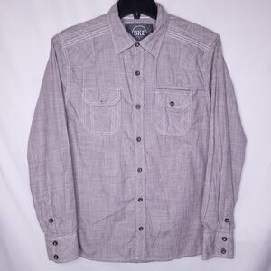 Buckle Shirt Mens Medium Red Slim Fit Lafayette